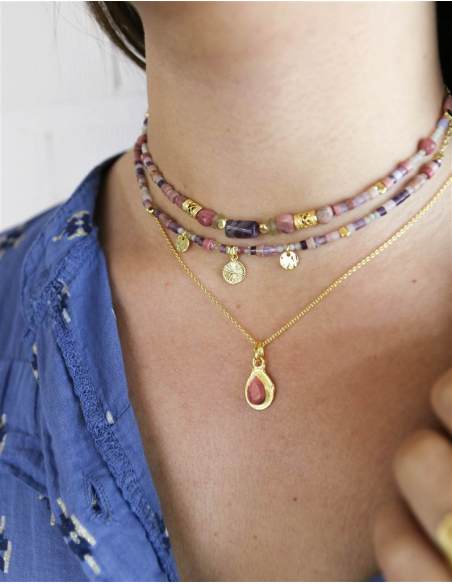 COLGANTE  RODOCROSITA Y AMATISTA