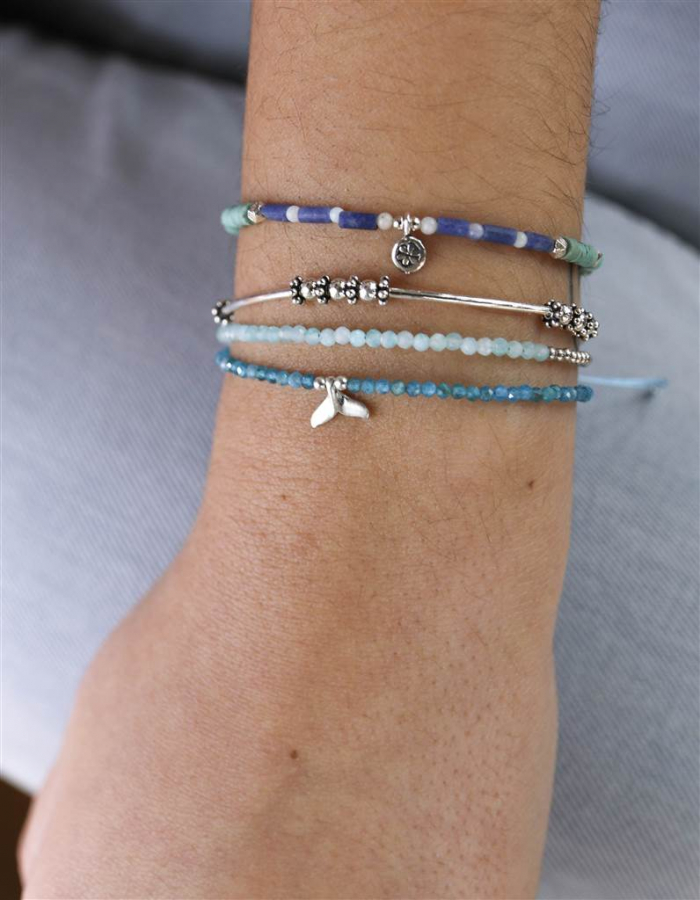 PULSERA BOLITAS Y AMAZONITA