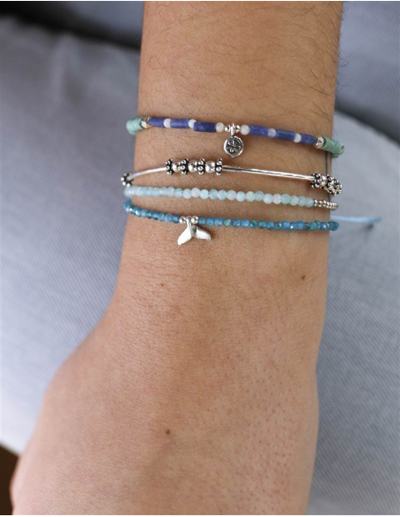 PULSERA BOLITAS Y AMAZONITA