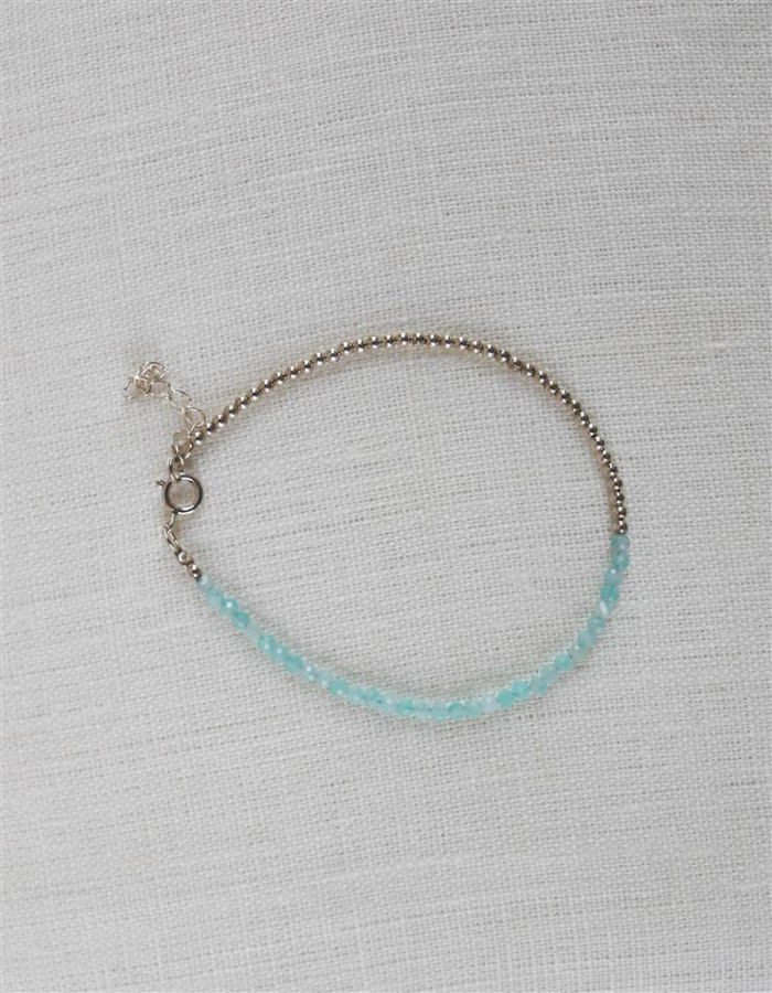 PULSERA BOLITAS Y AMAZONITA