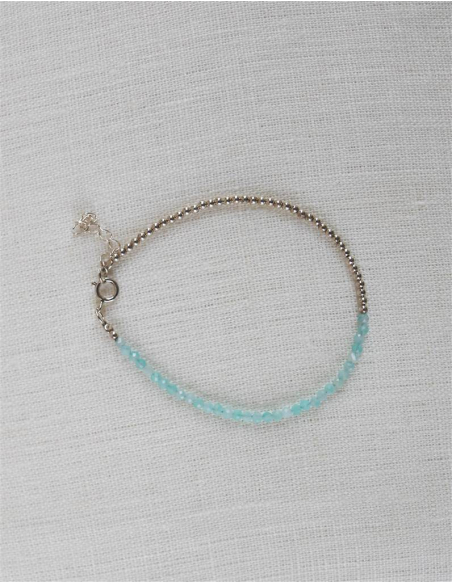 PULSERA BOLITAS Y AMAZONITA