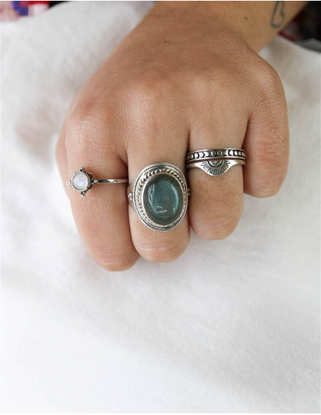 ANILLO NATURA LABRADORITA