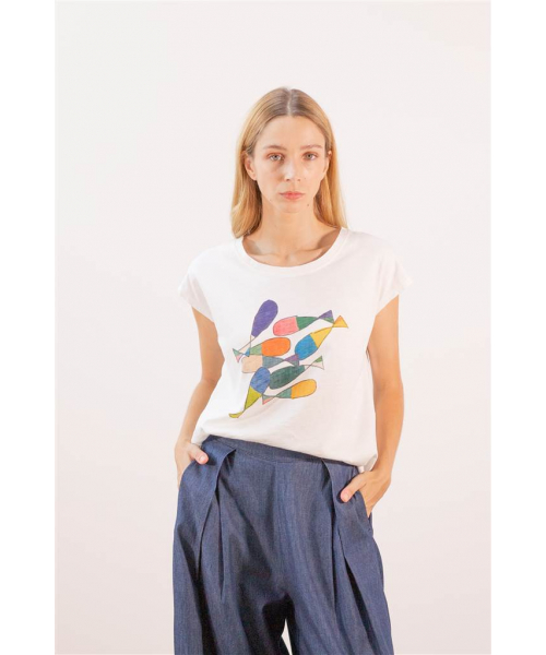 CAMISETA CRUDA PECES