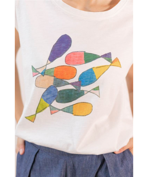 CAMISETA CRUDA PECES 2