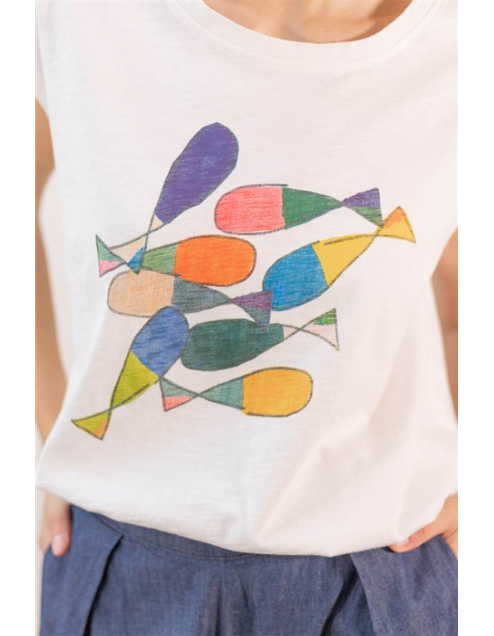 CAMISETA CRUDA PECES