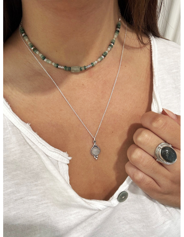 COLGANTE VENUS PIEDRA LUNA