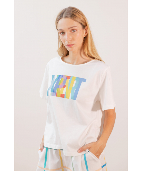 CAMISETA CRUDA LETRAS