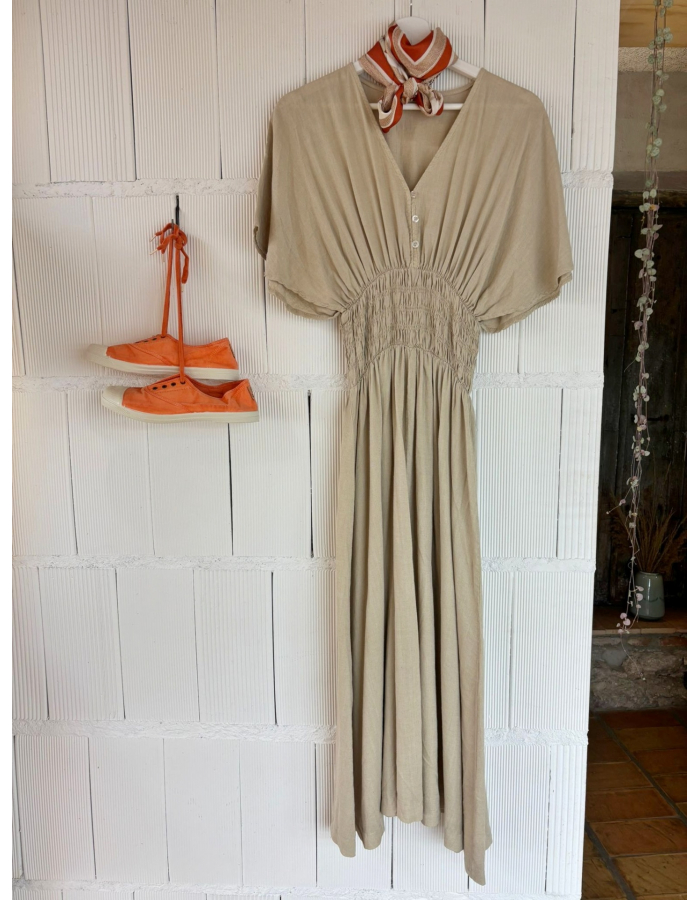 VESTIDO GRECIA BEIGE