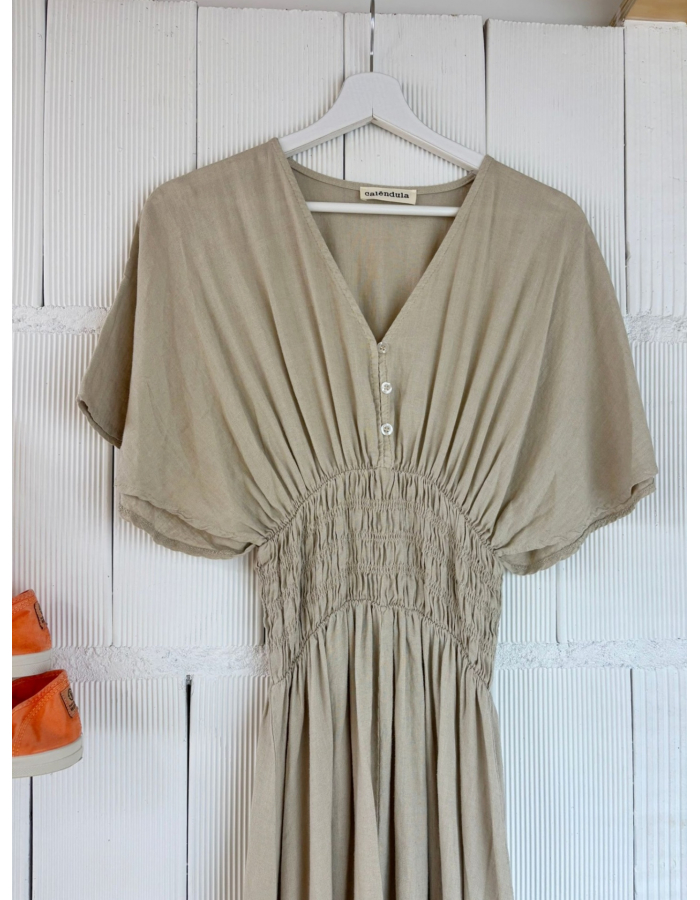 VESTIDO GRECIA BEIGE