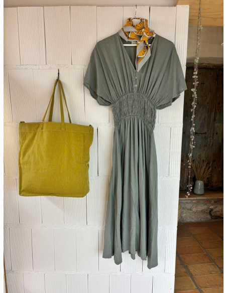 VESTIDO GRECIA KAKI