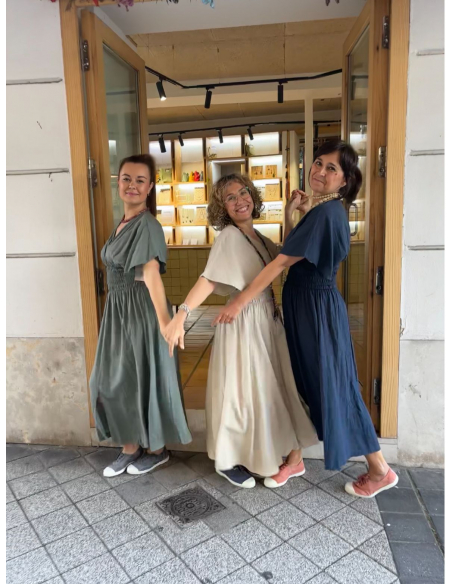 VESTIDO GRECIA BEIGE