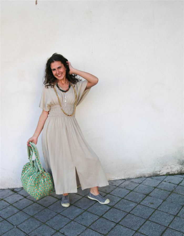 VESTIDO GRECIA BEIGE