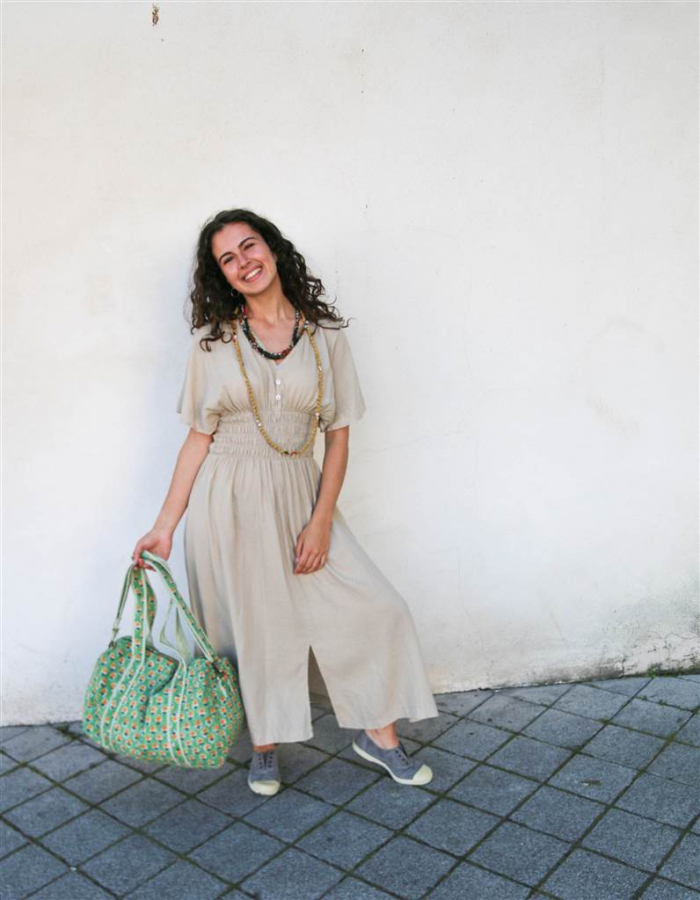 VESTIDO GRECIA BEIGE