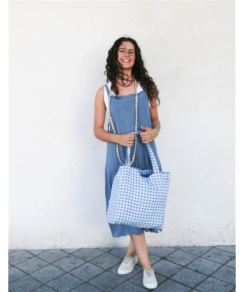 BOLSO LONETA CUADROS VICHY...