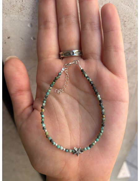 PULSERA ESTRELLA DE MAR TURQUESA AFRICANA