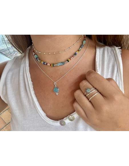 COLGANTE VENUS CALCEDONIA AZUL