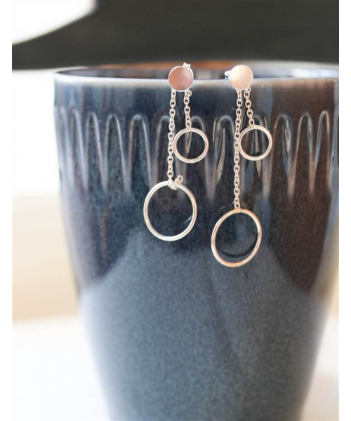 PENDIENTES CAPRI PLATA