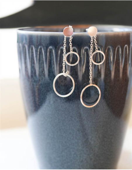 PENDIENTES CAPRI PLATA