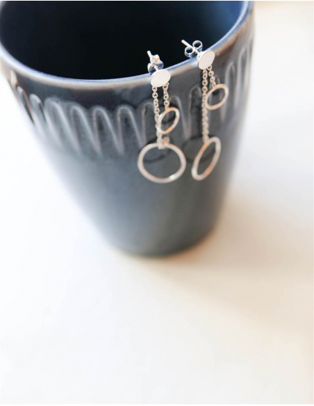 PENDIENTES CAPRI PLATA