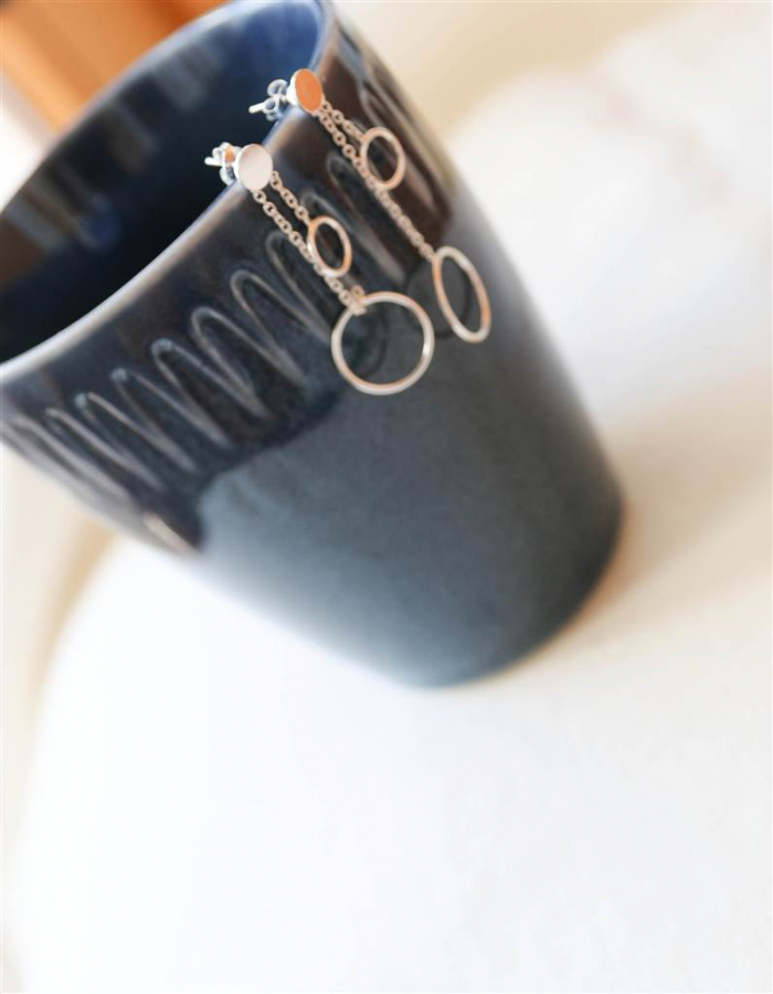 PENDIENTES CAPRI PLATA