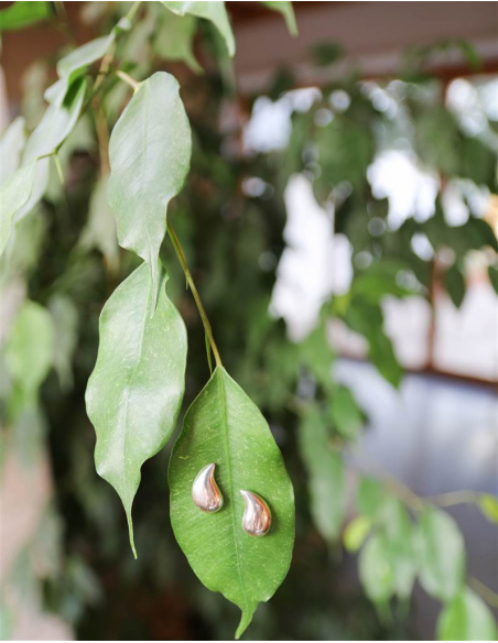 PENDIENTES LAGRIMAS PLATA