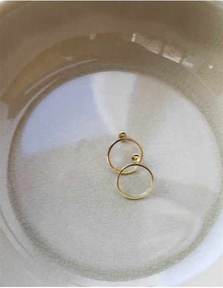 PENDIENTES CÍRCULO ORO