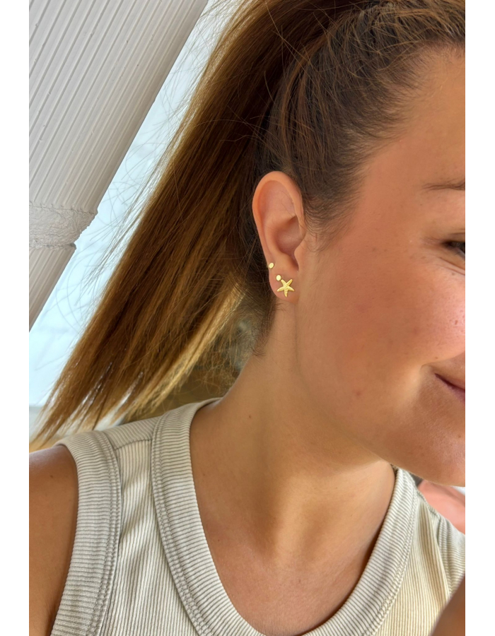 PENDIENTES ESTRLLA DE MAR ORO