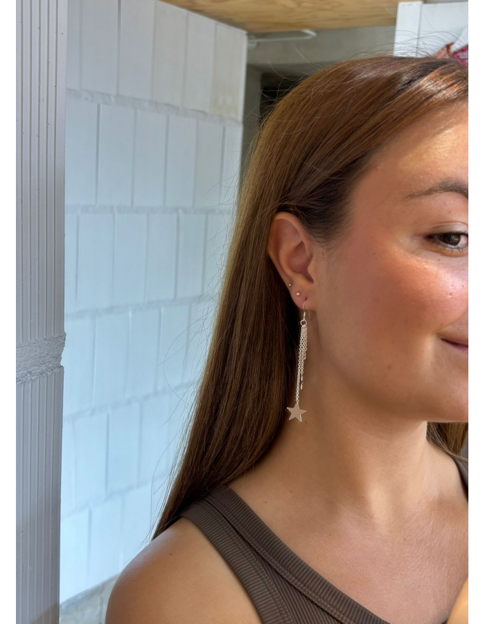 PENDIENTES ESTRELLITAS PLATA