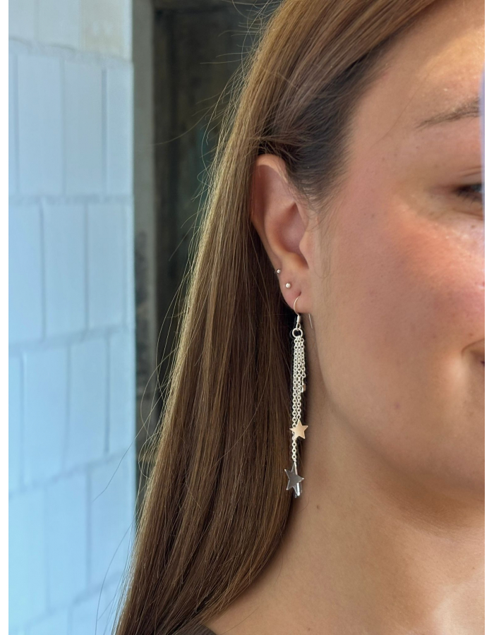 PENDIENTES ESTRELLITAS PLATA