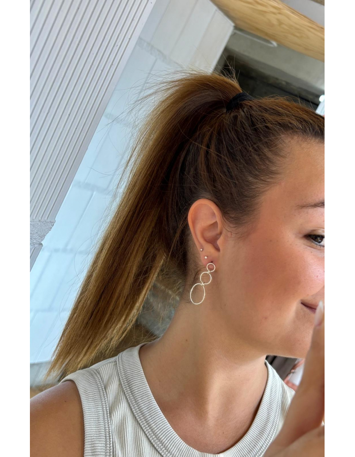 PENDIENTES TRIPLE CIRCULO