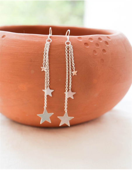 PENDIENTES ESTRELLITAS PLATA