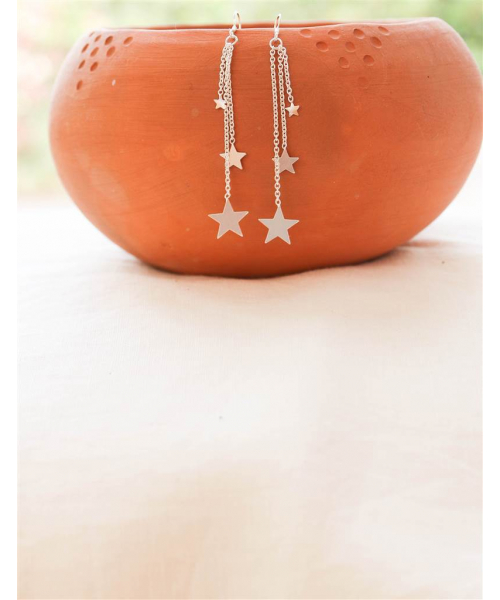 PENDIENTES ESTRELLITAS PLATA