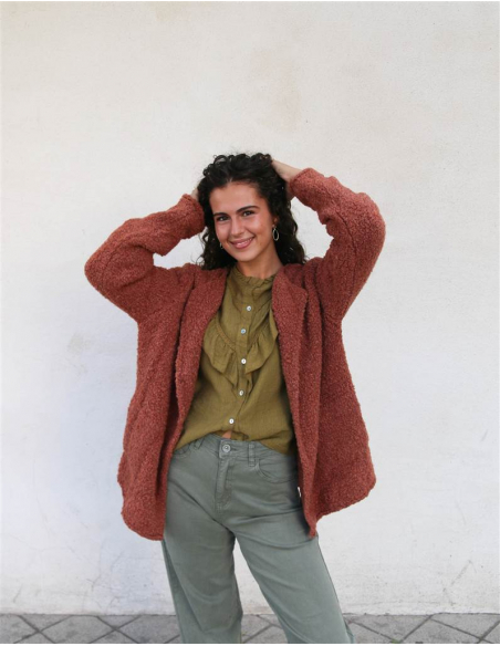 CHAQUETA SOFÍA TEJA