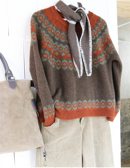 JERSEY MARRON DIDUJOS