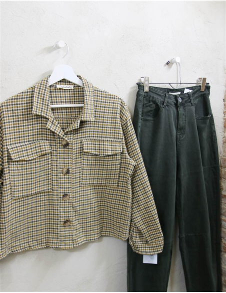 CAMISA DOS BOLSOS CUADROS
