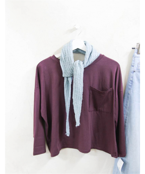 CAMISETA BASIC BERENJENA