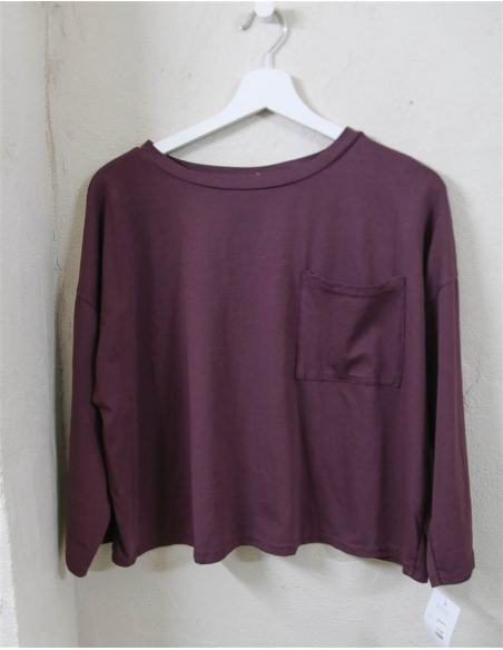 CAMISETA BASIC BERENJENA