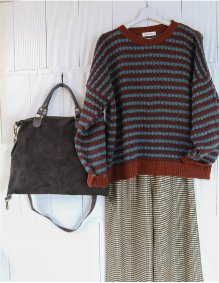 BOLSO MOCHILA CHOCOLATE