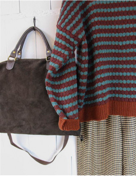 BOLSO MOCHILA CHOCOLATE