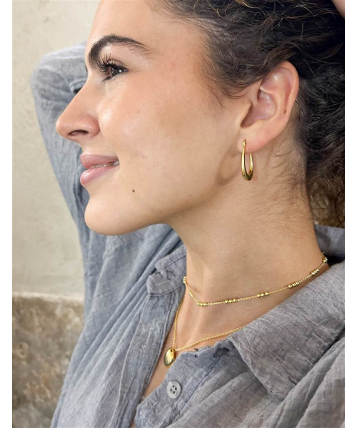 CADENA BOLITAS ORO LISBOA