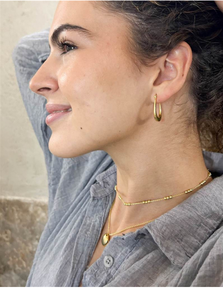 CADENA BOLITAS ORO LISBOA