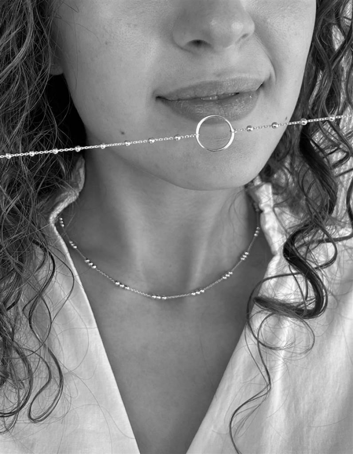 COLLAR CÍRCULO PLATA