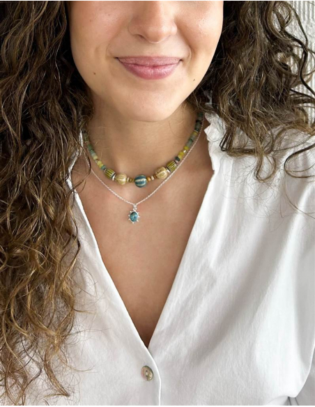 COLGANTE  TURQUESA CAPRI