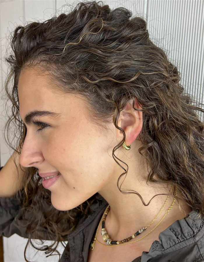 COLGANTE DÁLMATA Y CERÁMICA ORO