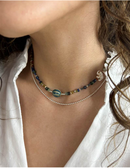 COLGANTE ELEFANTE LAPISLÁZULI PLATA