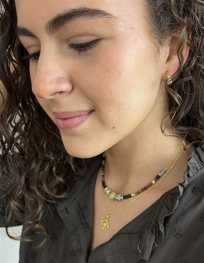 COLGANTE OJITO BOHO ORO