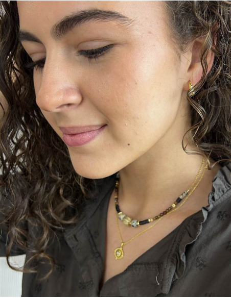 COLGANTE OJITO BOHO ORO