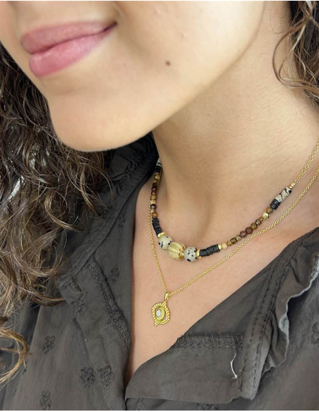 COLGANTE OJITO BOHO ORO