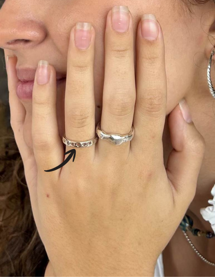 ANILLO ESTRELLAS PLATA