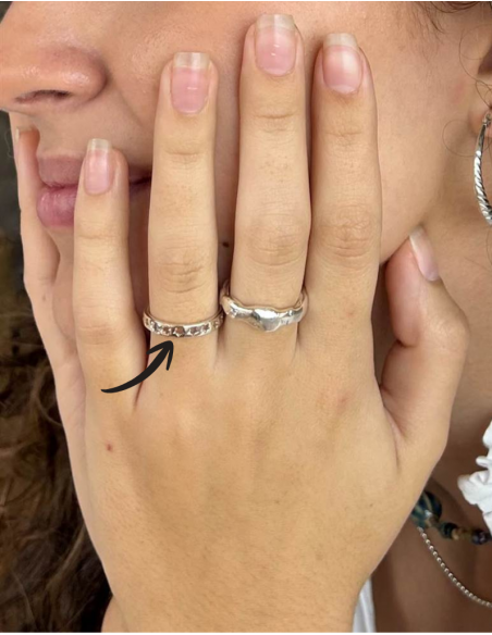 ANILLO ESTRELLAS PLATA